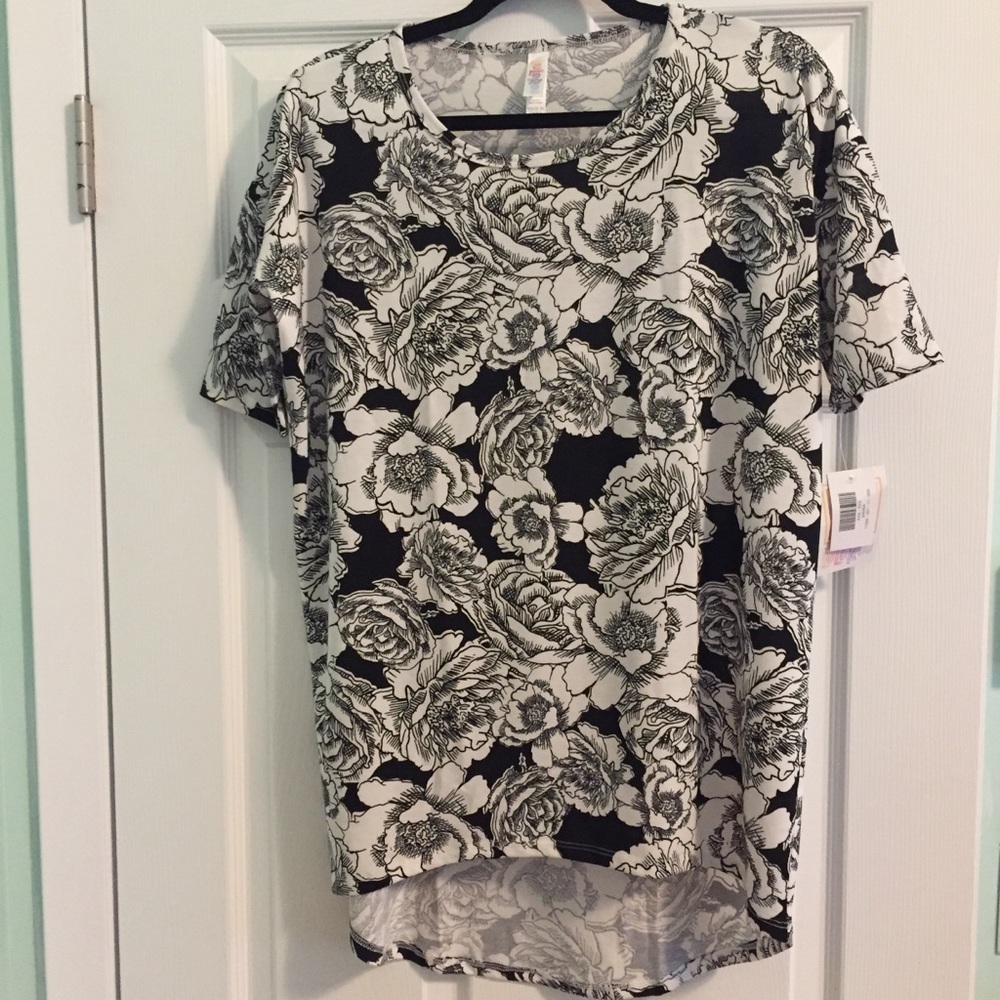 Black & white LuLaRoe Irma XXS
